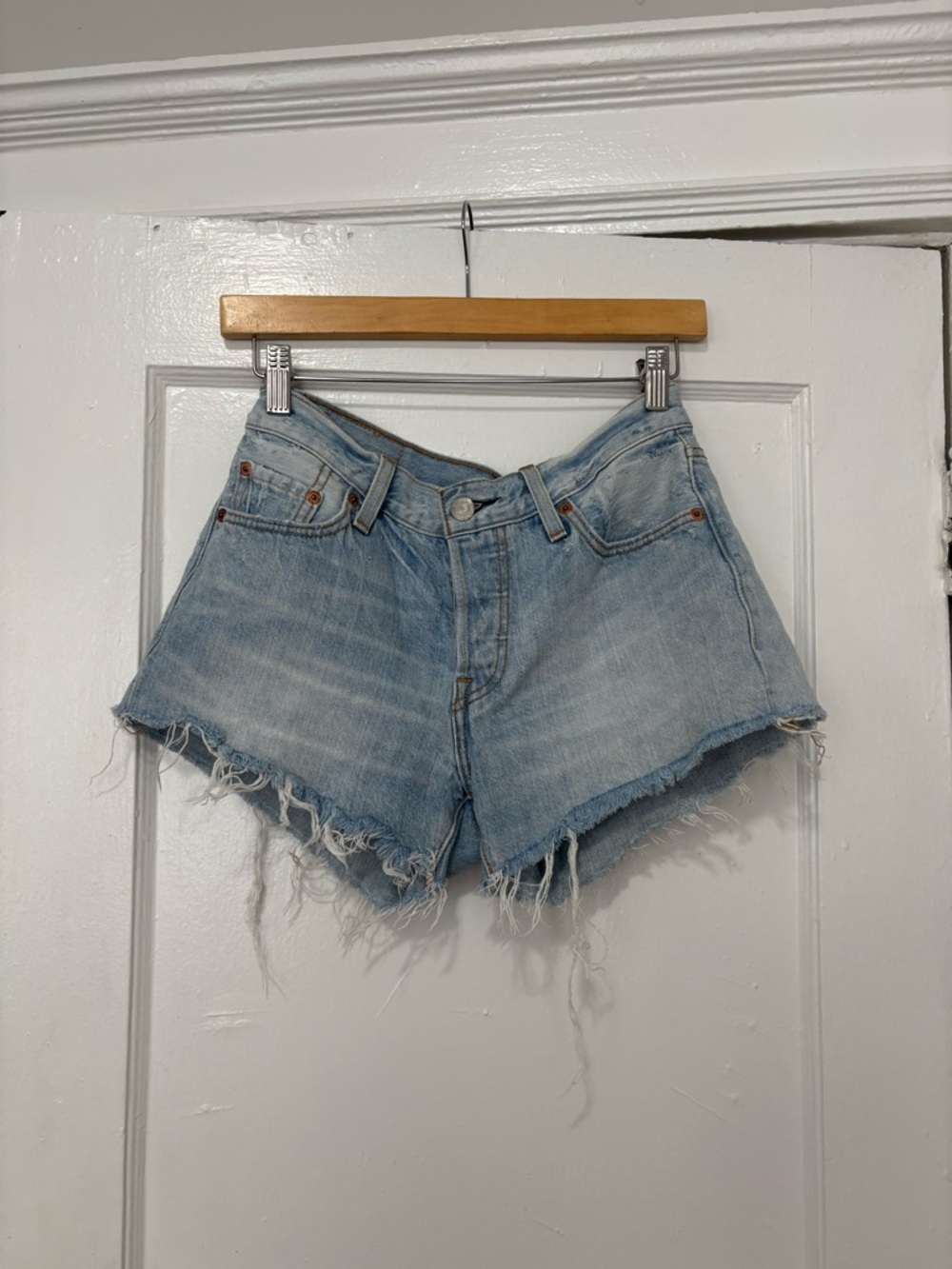 Levi’s Light Blue Denim Cutoff Shorts